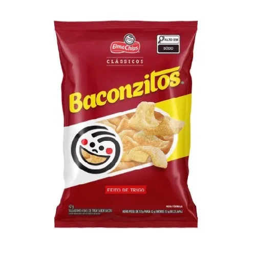 SALGADINHO BACONZITOS  ELMA CHIPS 42G