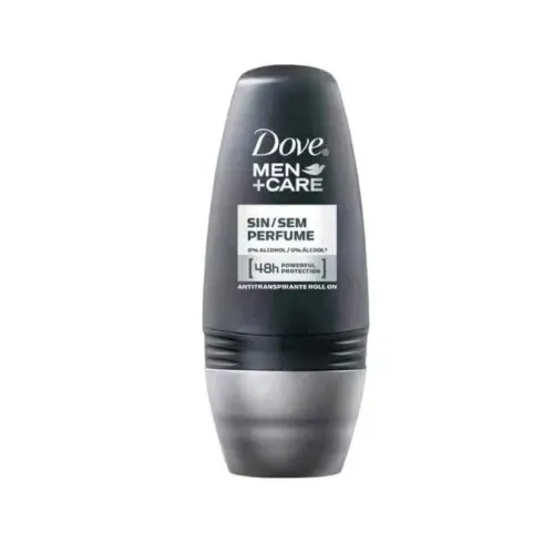 DESODORANTE DOVE ROLL-ON ANTITRANSPIRANTE MEN + CARE SEM PERFUME 50ML