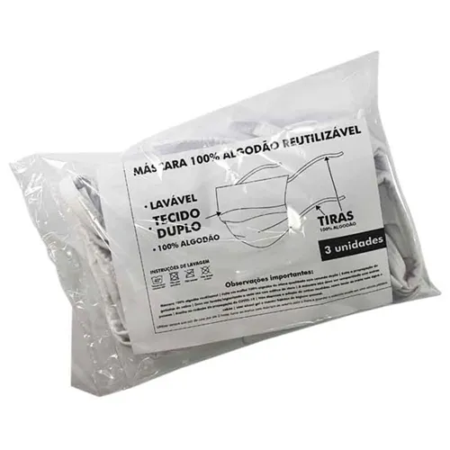 Mascara Algodao Duplo Unidade