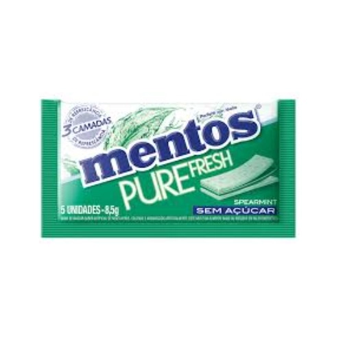 MENTOS CHICLETE PURE FRESH SPEARMINT 8,5G