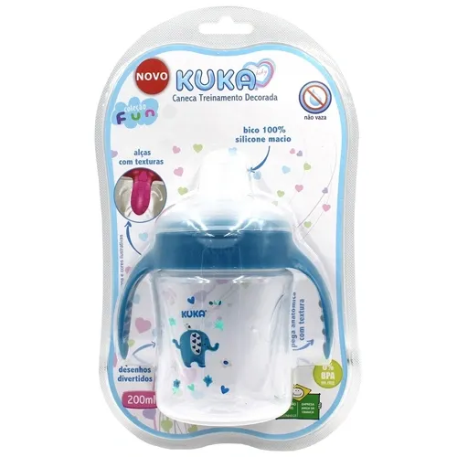 COPO KUKA TREINAMENTO FUN AZUL C/ALCA 200ML