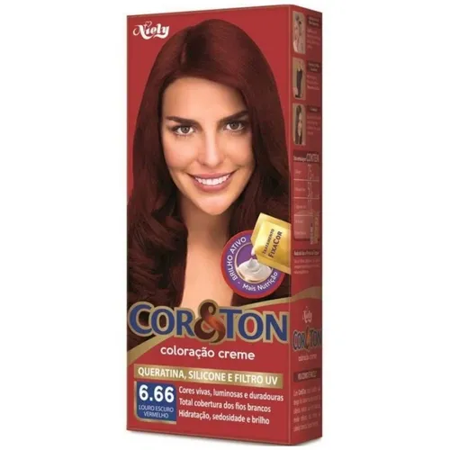 TINTURA COR&TON 6.66 LOURO ESCURO VERMELHO