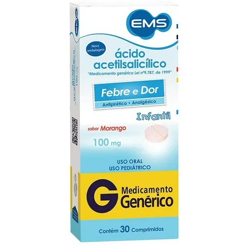 AAS 100MG 30 COMPRIMIDOS EMS