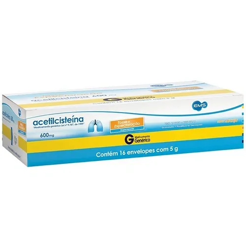 ACETILCISTEINA 600MG 16 ENVELOPES EMS