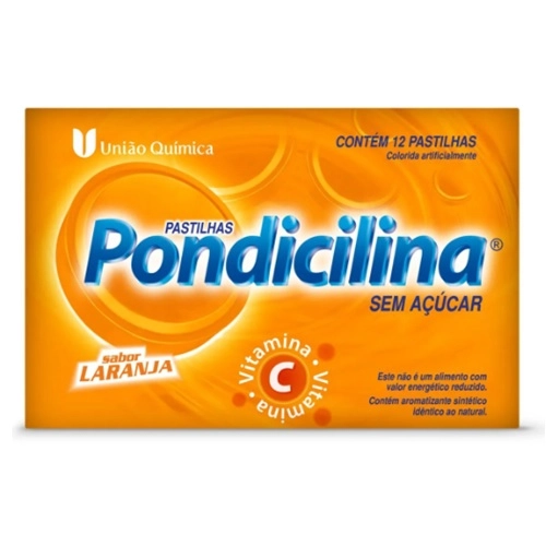 PONDICILINA LARANJA 12 PASTILHAS