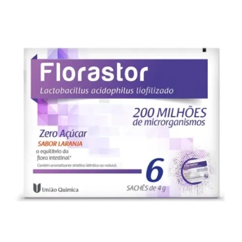 FLORASTOR  1 BI PO 6 SACHES 4G