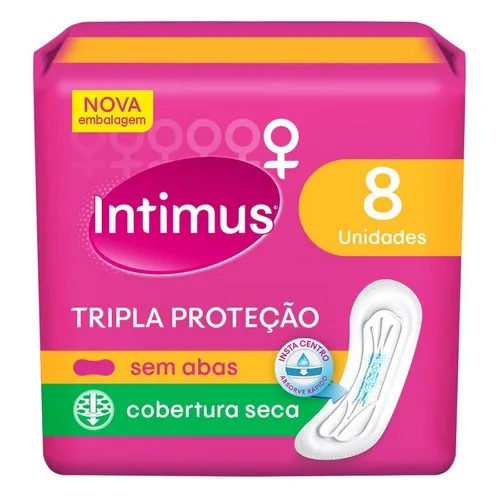 ABSORVENTE INTIMUS TRIPLA PROTECAO SECA S/ABAS 8UN