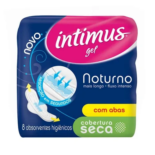 ABSORVENTE INTIMUS NOTURNO SECA ABAS 8UN
