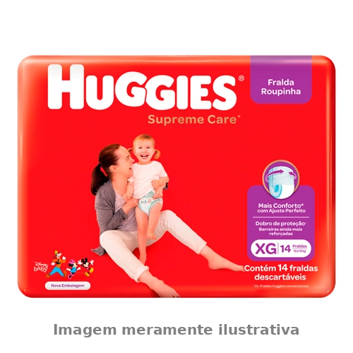 Fralda Huggies Supreme Care Ro