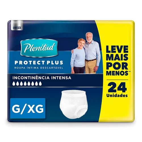 FRALDA PLENITUD PROTECT PLUS UNISSEX G/XG 24 UN