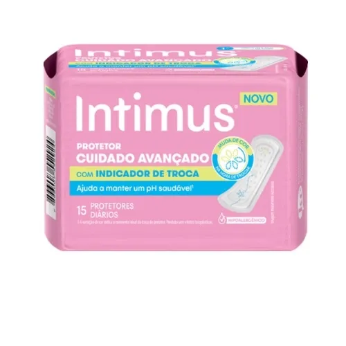 ABSORVENTE INTIMUS PROTETOR DIARIO CUIDADO AVANCADO S/ABAS 15UN