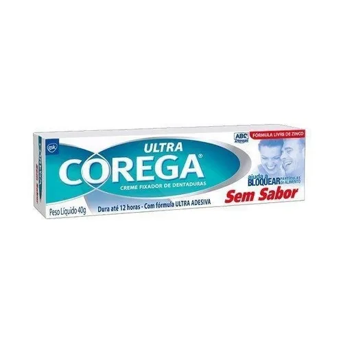 CREME FIXADOR DE DENTADURA COREGA ULTRA S/SABOR 40G