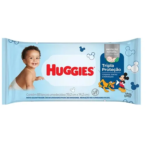 TOALHAS UMEDECIDAS HUGGIES T P 88UN