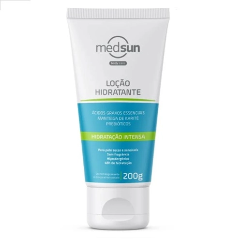 HIDRATANTE CORPORAL MEDSUN PELE SECA E SENSIVEL 200G