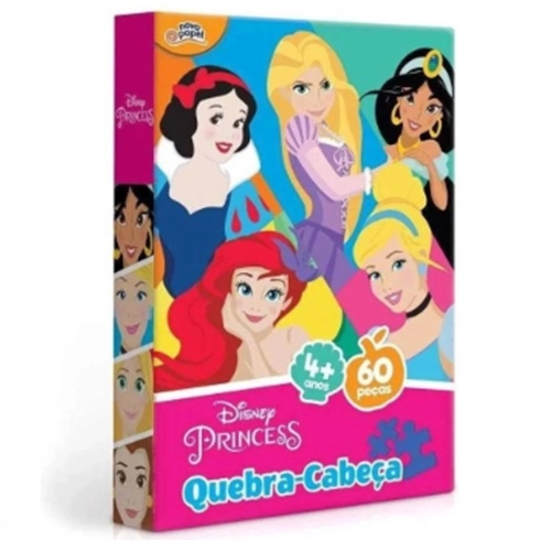 QUEBRA CABECA 60 PECAS DISNEY PRINCESAS 1UNIDADE