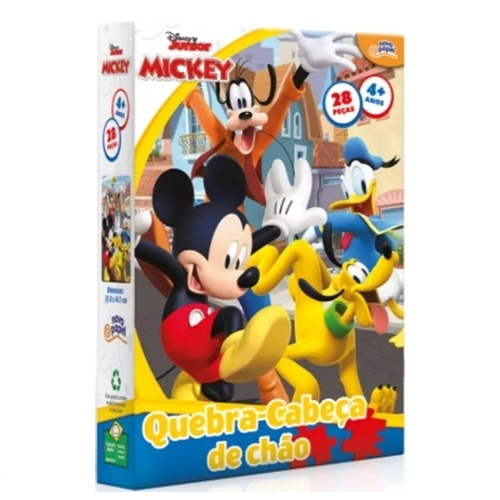 QUEBRA CABECA DE CHAO 28 PECAS DISNEY JUNIOR MICKEY 1UNIDADE