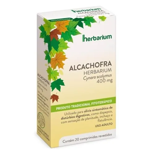ALCACHOFRA 400MG HERBARIUM 20CP REV