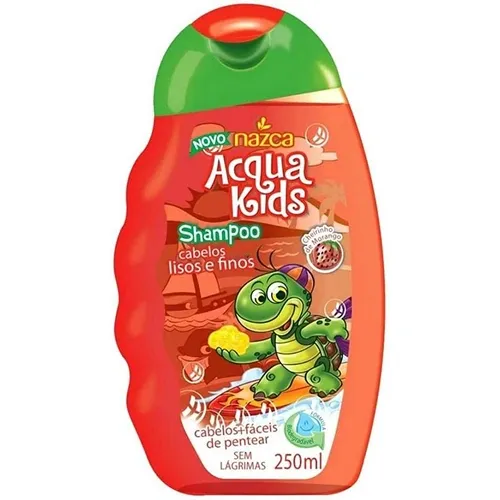 SHAMPOO ACQUA KIDS MORANGO CABELOS LISOS E FINOS 250ML