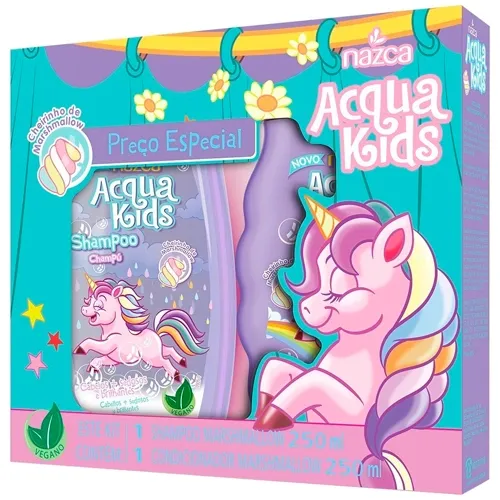 KIT ACQUA KIDS MARSHMALLOW SHAMPOO 250ML+CONDICIONADOR 250ML