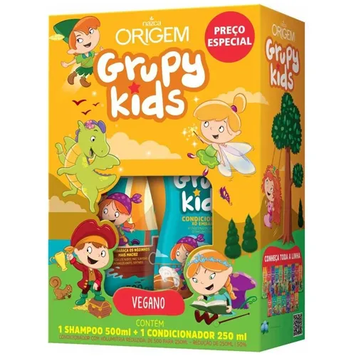 KIT GRUPY KIDS XO EMBARACO SHAMPOO 500ML+CONDICIONADOR 250ML
