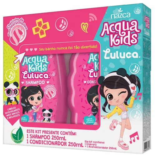 KIT ACQUA KIDS SHAMPOO+CONDICIONADOR LULUCA 2UN 250ML