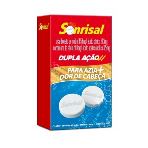 Sonrisal 1854Mg+400Mg+325Mg+1413Mg Tradicional 10 Comprimidos  Efervescentes