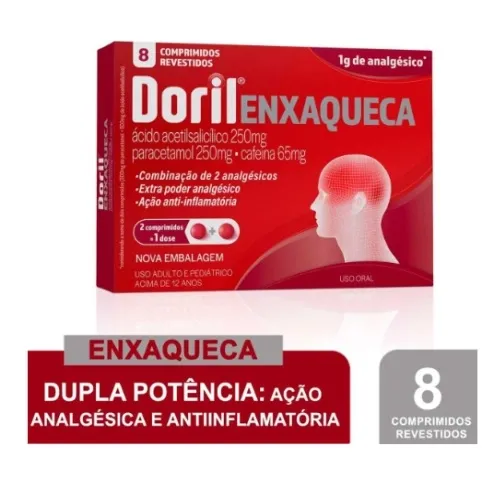 DORIL ENXAQUECA 8 COMPRIMIDOS
