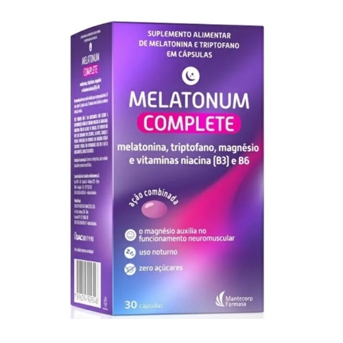  MELATONUM COMPLETE SUPLEMENTO ALIMENTAR 30 CAPSULAS