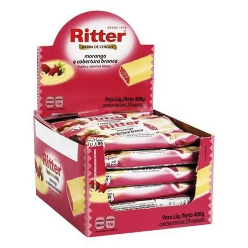 BARRA CEREAL RITTER MORANGO COB B