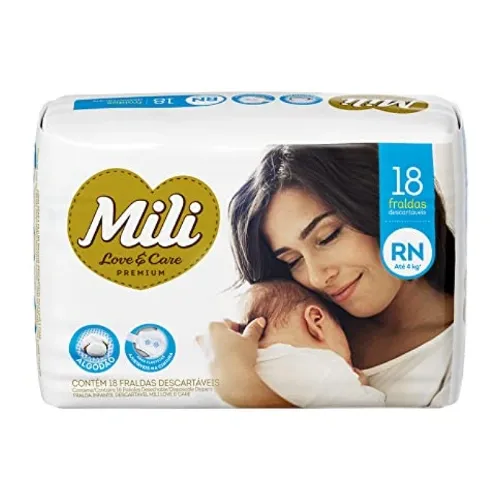 FRALDA MILI LOVE&CARE RN 18UN