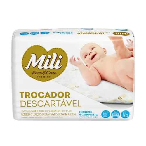 LENCOL MILI ABSORVENTE INFANTIL 5UN