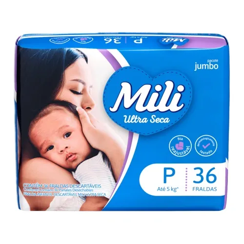 FRALDA MILI JUMBO U S P 36UN