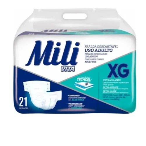 FRALDA MILI VITA ADULTO MEGA XG 21UN
