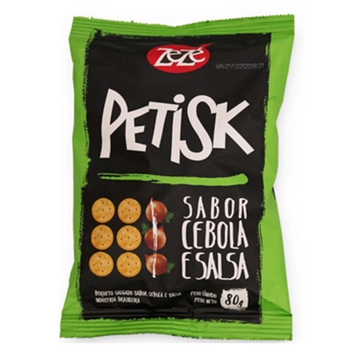 ZEZE PETISK BISCOITO SALGADO CEBOLA E SALSA 80G