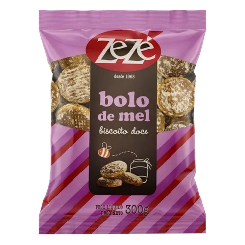 Zeze Biscoito Doce Bolo De Mel 300G