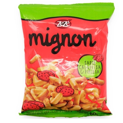 ZEZE BISCOITO MIGNON CALABRESA COM PIMENTA 60G