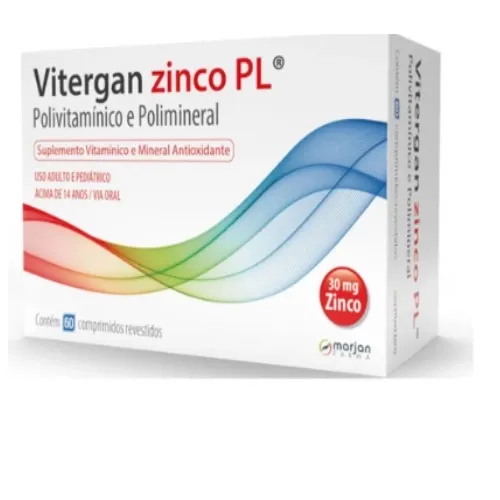 Vitergan Zinco 60 Comprimidos