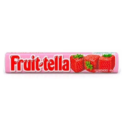BALA FRUIT-TELLA MORANGO COM VITAMINA C 40G