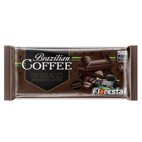Barra De Chocolate Florestal Coffee Ao Leite 80G