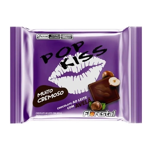 Barra De Chocolate Florestal Pop Kiss Avela 60G