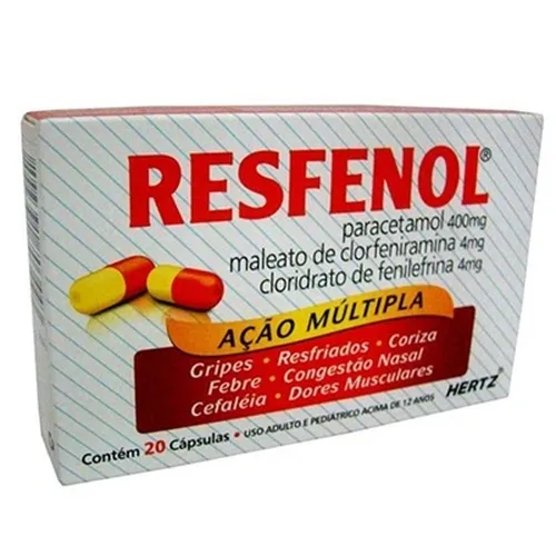 RESFENOL ANTIGRIPAL 20 CAPSULAS