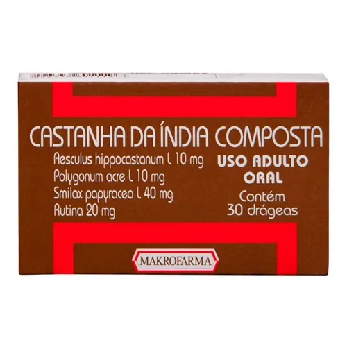 CASTANHA INDIA COMP MAKROF 30 COMPRIMIDOS