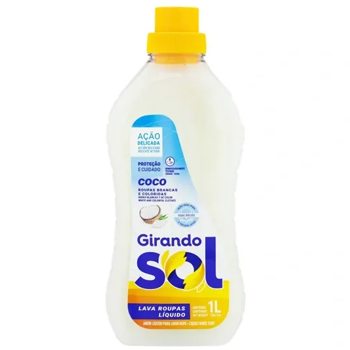 Lava Roupa Girando Sol Coco E Baunilha 1L