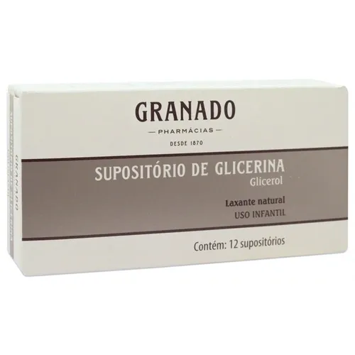 SUPOSITÓRIO DE GLICERINA PEDIÁTRICO GRANADO 12UN