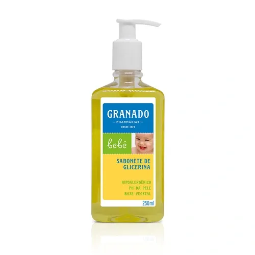 SABONETE LIQUIDO GRANADO BEBE GLICERINA 250ML