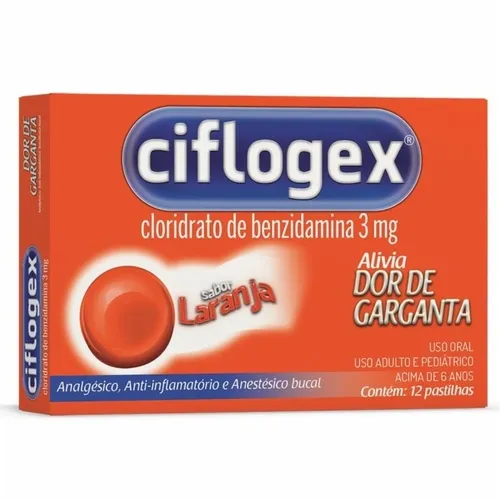 CIFLOGEX LARANJA 12 PASTILHAS