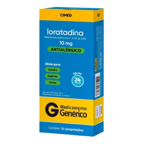 LORATADINA 10MG 12 COMPRIMIDOS CIMED