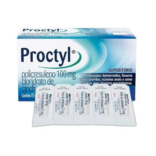 Proctyl 100+27 Mg C/15 Sup Ret