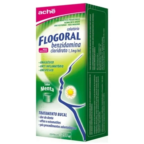 FLOGORAL 1,5MG/ML COLUTORIO MENTA 250ML