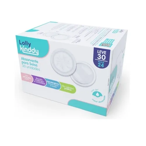 ABSORVENTE PARA SEIOS LOLLY L30P24
